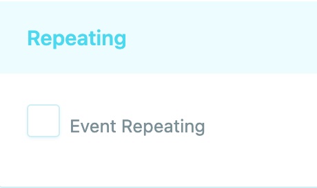 Event Repeating