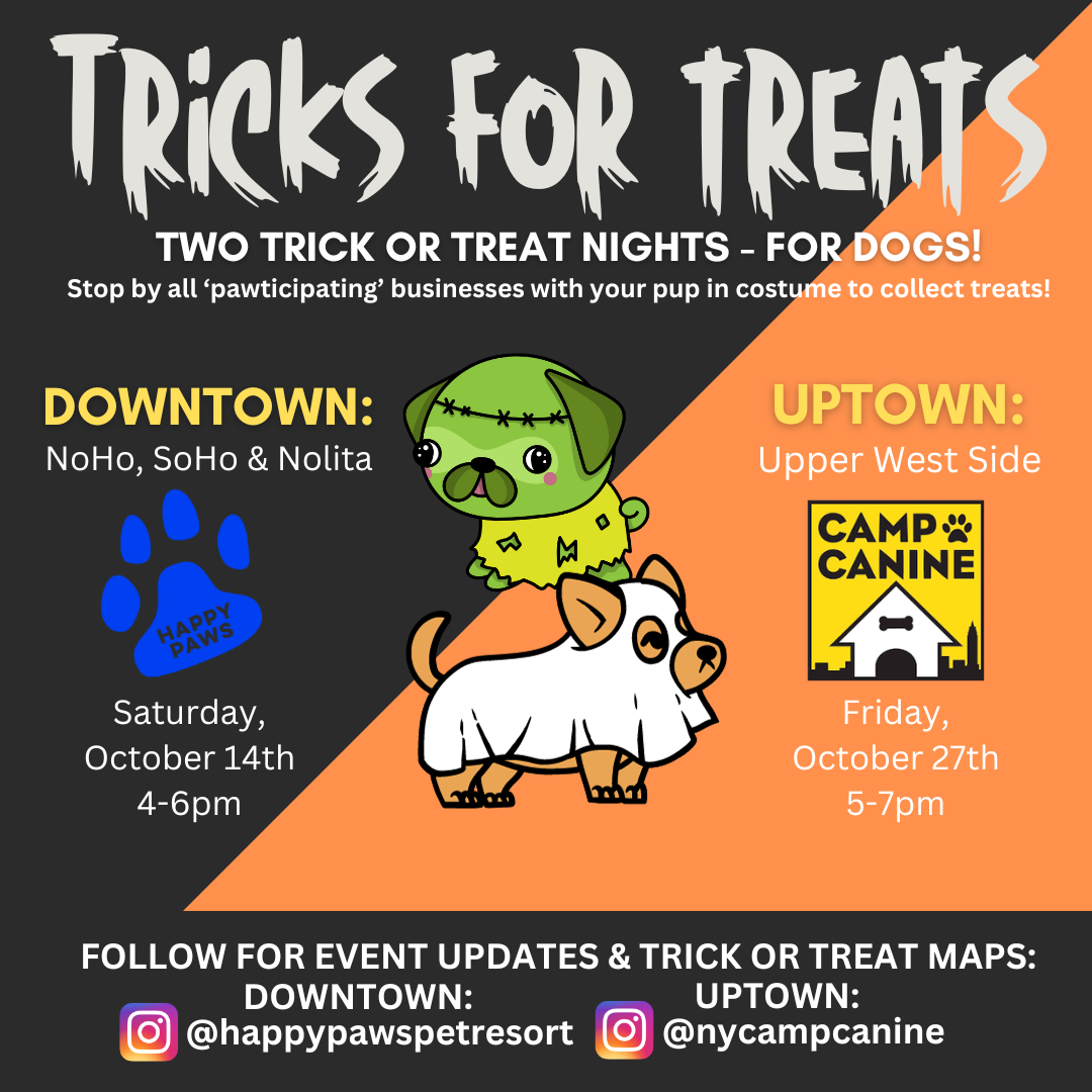 Tricks or TreatingFor Dogs! NYC Dog Events