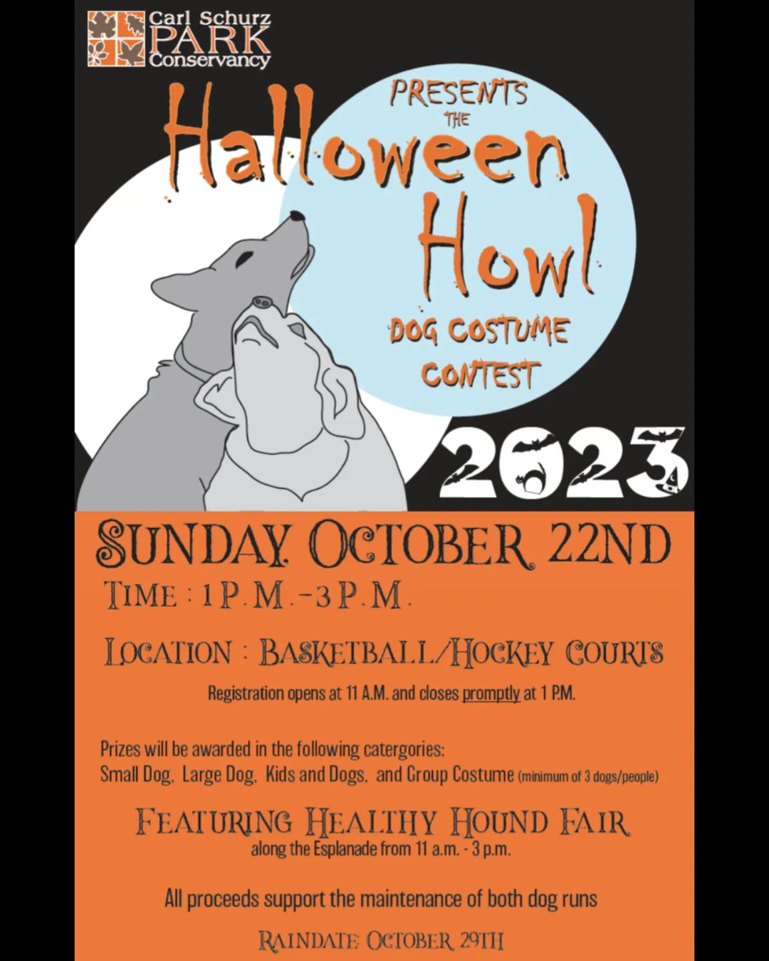 Halloween Howl & Healthy Hound Fair at Carl Schurz Park NYC Dog Events